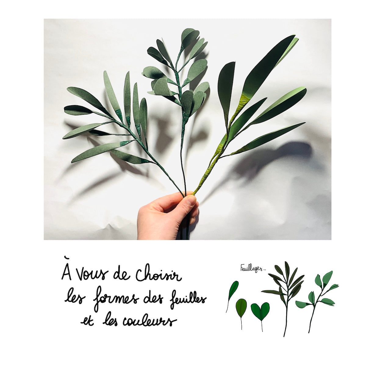 Fleurs en Papier Sur Mesure