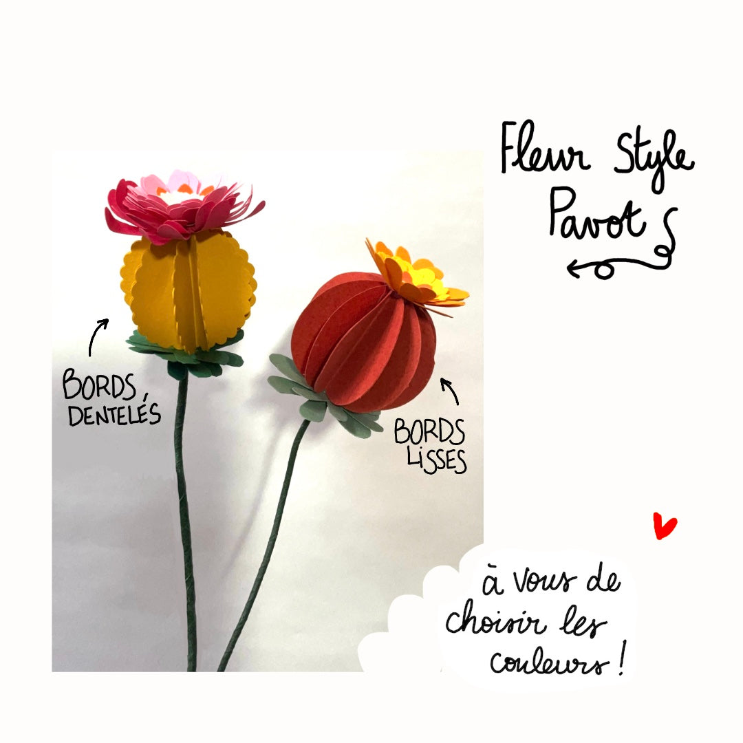 Fleurs en Papier Sur Mesure.