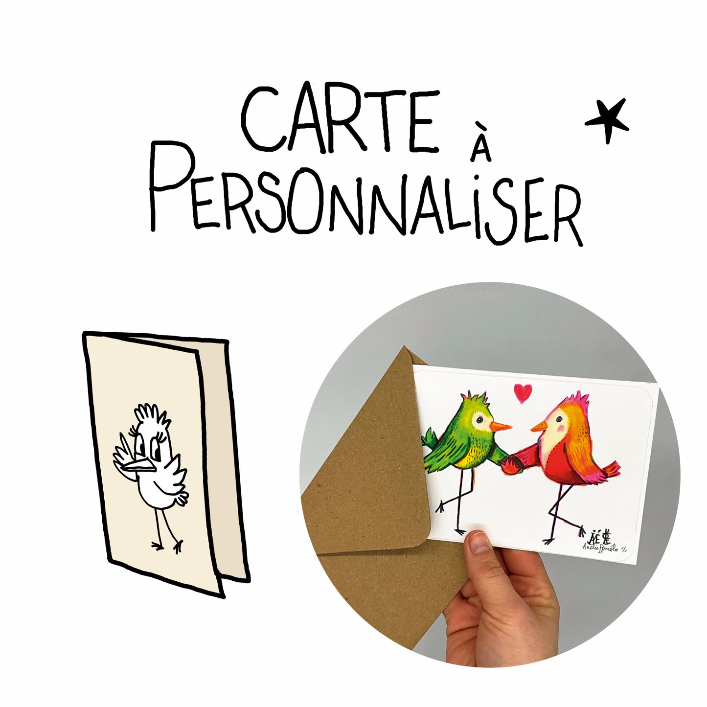 Cartes uniques personnalisables