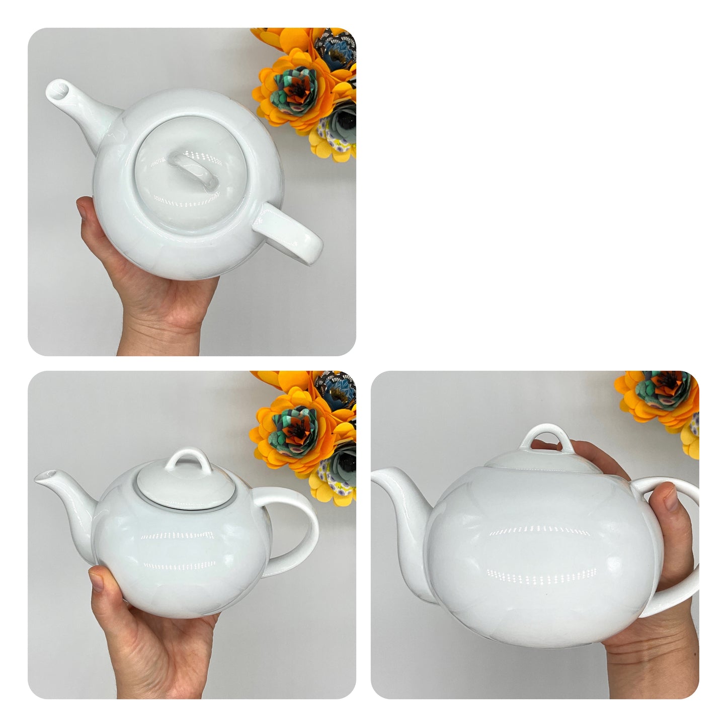 photo représentant une theiere en porcelaine a personnaliser
