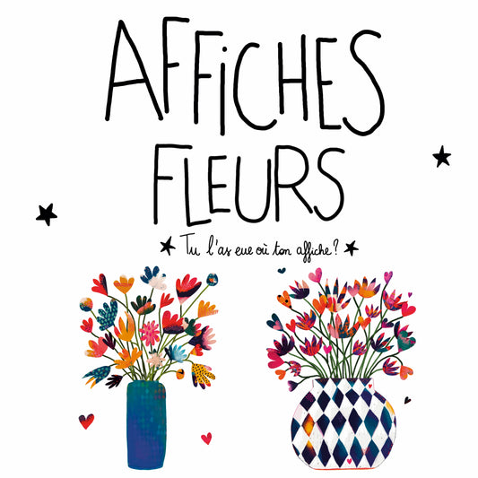 Affiches pour décorations murales aux couleurs vives, bouquets de fleurs colorées, art floral, affiche pour décoration d'intérieur