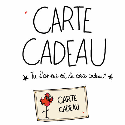 Cartes cadeaux Amélie Pomélo, bon d'achat pour la boutique Pomélo, idée cadeau