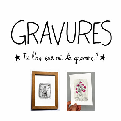 Gravures originales sur Tétrapak, pièces uniques, décoration originale, idée cadeau, décoration murale.